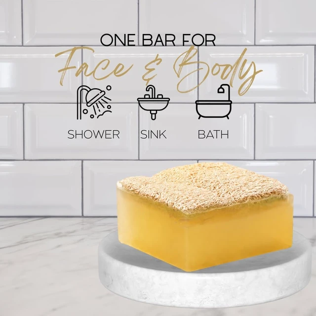 Alt view image 5 of 7 - Lemongrass Loofah Exfoliating Soap Bar