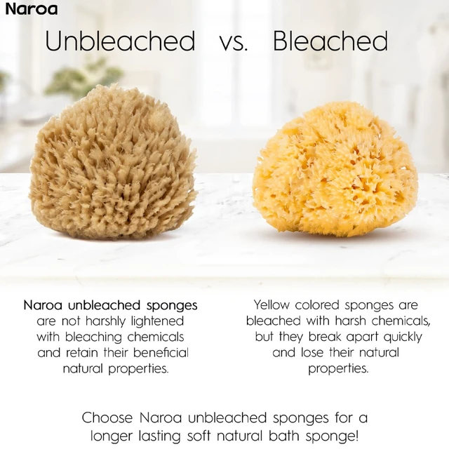 Alt view image 4 of 6 - NAROA Eco-Friendly Sea Wool Baby Bath Sponge with Gift Box | Gentle Natural Cleansing Tool for Newborns | Plastic-Free Bath Accessory