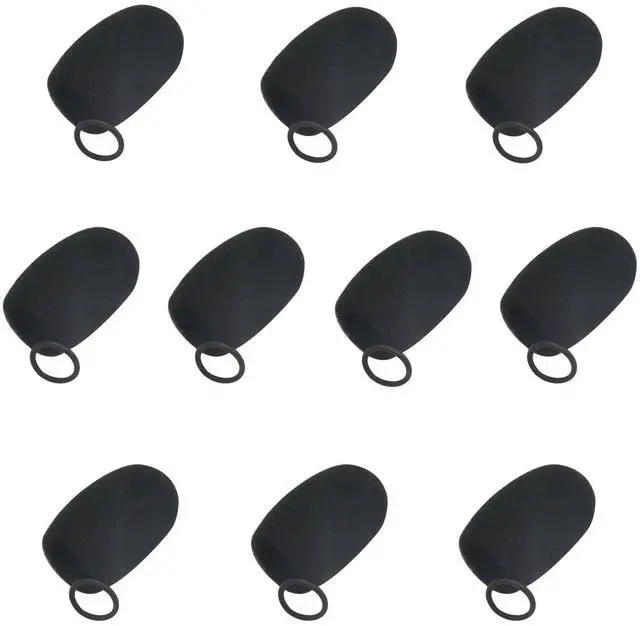 Main image of Aviation Headset Noise Cancelling Mic Cover For David Clark and Pilot Headphones, Flight Helmet Microphone Foam Cover, Comtac Windscreen Replacement, Boom Mic Windscreen Sock Flight (10Pack)