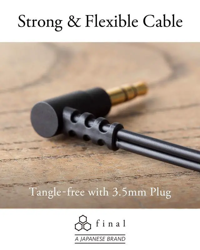 Alt view image 6 of 6 - Audio E1000C In-Ear Headphones Earphones with Dynamic drivers and Microphone (Black)