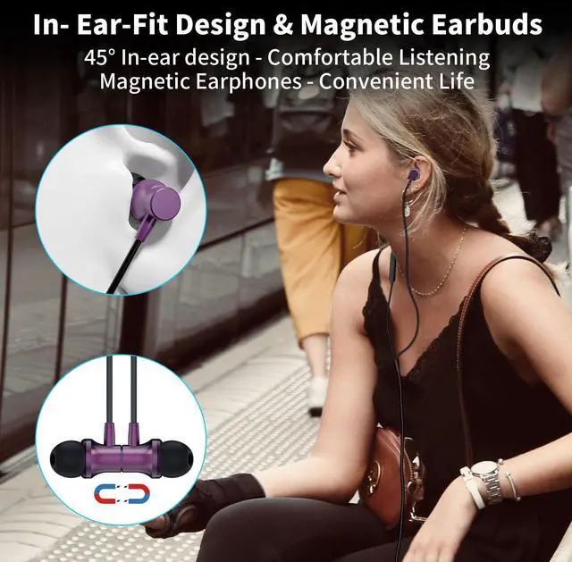 Alt view image 6 of 6 - USB C Wired Headphones with Mic for iPhone 17 17e 16e 16 15 Plus 5G | Type C Earbuds Magnetic Noise Canceling in-Ear Earphones for iPad Air Samsung Flip8 Fold8 Galaxy S26 S25 Oneplus 15 Pixel 10a