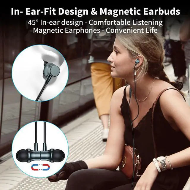 Alt view image 4 of 6 - USB C Wired Headphones with Mic for iPhone 17 17e 16e 16 15 Plus 5G | Type C Earbuds Magnetic Noise Canceling in-Ear Earphones for iPad Air Samsung Flip8 Fold8 Galaxy S26 S25 Oneplus 15 Pixel 10a