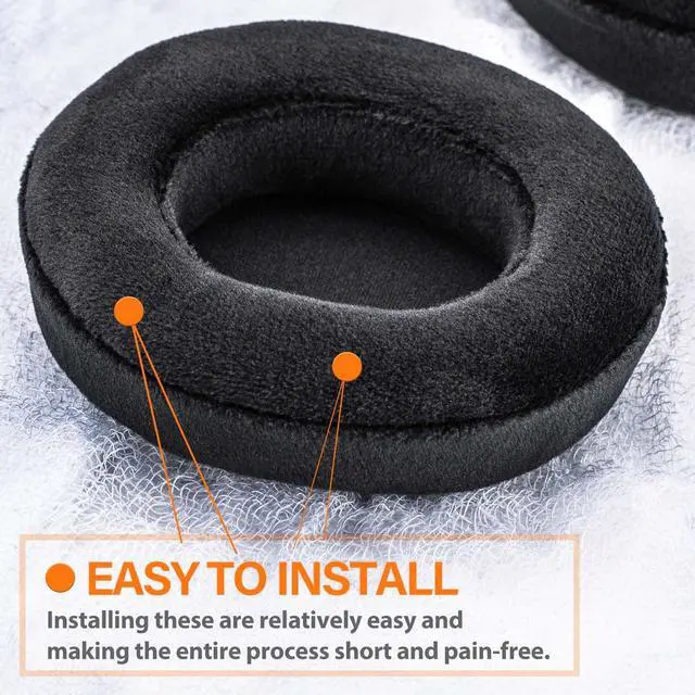 Alt view image 5 of 7 - Nova Pro Wireless Replacement Earpads for Arctis Nova Pro Wireless Headset by, Improved Durability and Sound Isolation I Add Thickness (Soft Velour)