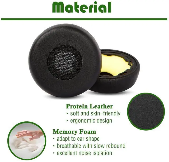 Alt view image 3 of 6 - PRO 920 Earpads Replacement Ear Cushions Compatible with Jabra HSC040W Evolve 75/75+ / 75 UC / 75 MS Headphones Earcups Parts