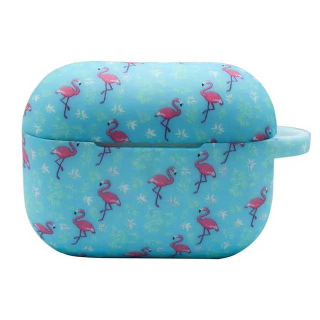 Alt view image 7 of 7 - AirPods Case, Pro 2nd Generation Case Cover 2022, Soft Silicone Compatible with Apple Airpods Pro Case 2023/2022/2019, Cute Skin Full Protective for Women (Case with Bracelet Keychain Flamingo)