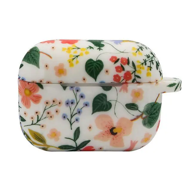 Alt view image 7 of 7 - Case Compatible with Airpods Pro 2nd Generation, Soft Silicone Cute Skin Full Protective Case with Bracelet Keychain (Flower Pattern)