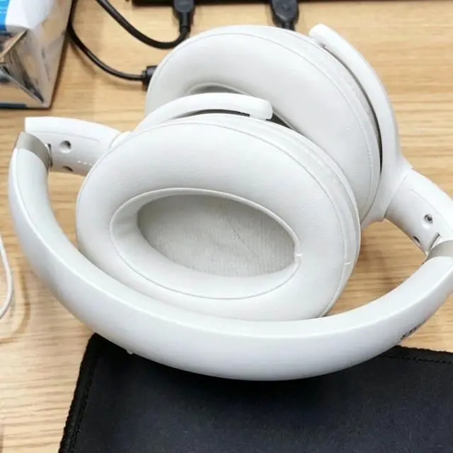 Alt view image 7 of 7 - Replacement Earpads for Sennheiser HD 4.50BT, HD 4.50BTNC, HD 4.50SE, HD 4.40BT, HD 4.30G, HD 4.20S, HD 458BT, HD 450BT, HD 400S, HD 350BT, HD300 Headphones, Ear Cushions Earpads Cups Cover (White)