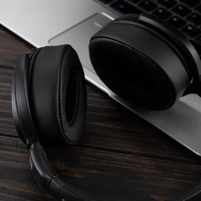 Alt view image 7 of 7 - Replacement Earpads for Sennheiser HD 4.50BT, HD 4.50BTNC, HD 4.50SE, HD 4.40BT, HD 4.30G, HD 4.20S, HD 458BT, HD 450BT, HD 400S, HD 350BT, HD300 Headphones, Ear Cushions Earpads Cups Cover (Black)