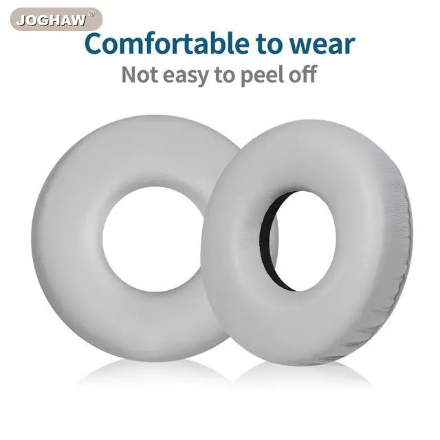 Alt view image 4 of 7 - Replacement Ear Pads for Headphones - Compatible for Sony WH-CH520 | Premium Protein Leather Cushions with Soft Memory Foam for Comfort - Gray