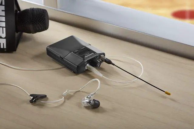 Alt view image 2 of 2 - EAC-IFB Coiled IFB Earphone Cable with Clip for Intercom Applications