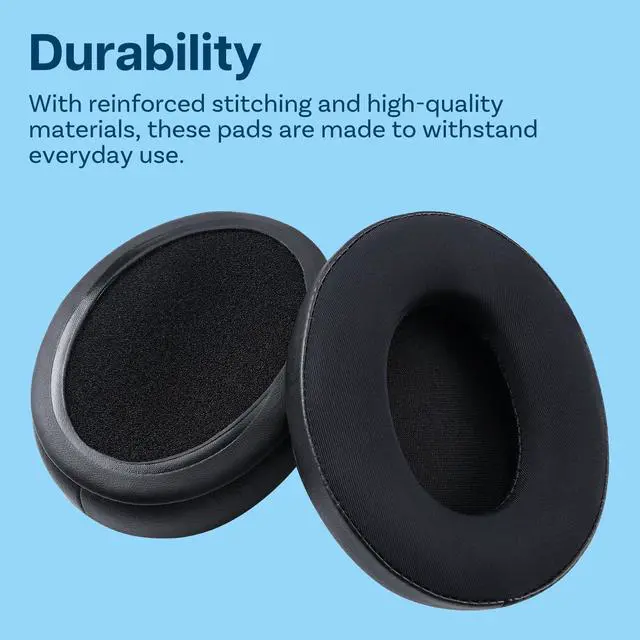 Alt view image 5 of 5 - Ear Pads Replacement for HyperX Cloud Stinger/Flight/X/II/III/Alpha/Core/Mix Headsets by - Cooling Gel Ear Pad Cushions Black