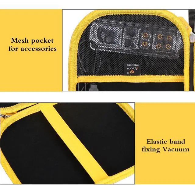 Alt view image 2 of 7 - Case Compatible with DEWALT Heavy Duty Magnetic/Black Edition 2-in-1 Neckband Bluetooth Headphones, Portable Storage Bag for Accessories (Case Only)