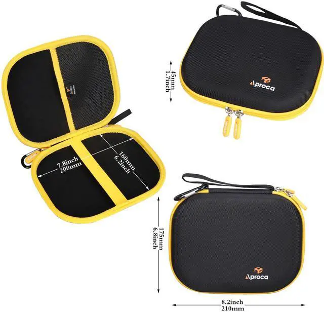 Alt view image 6 of 7 - Case Compatible with DEWALT Heavy Duty Magnetic/Black Edition 2-in-1 Neckband Bluetooth Headphones, Portable Storage Bag for Accessories (Case Only)