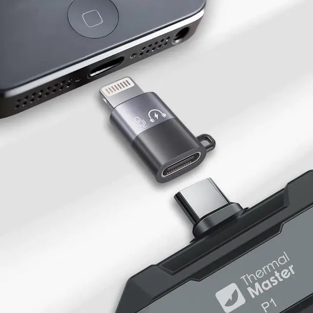 Alt view image 2 of 3 - Type-C to Lightning Adapter for P1