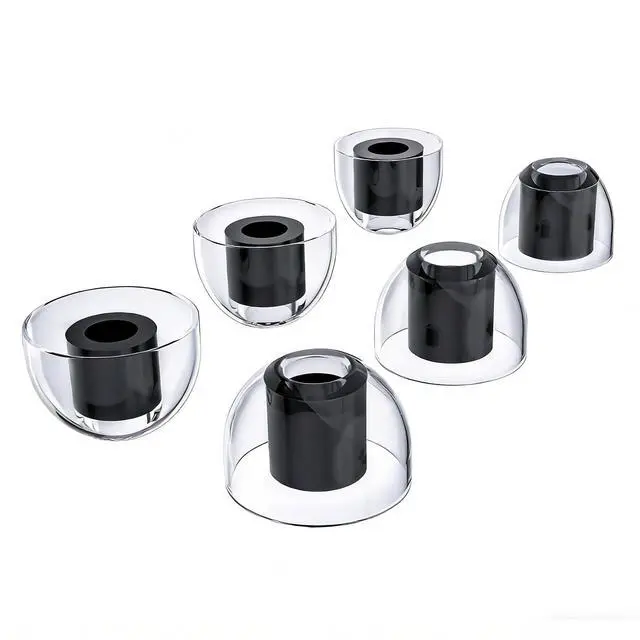 Main image of Universal Replacement Earbuds Tips L/M/S, Hi-Fi Liquid Silicone Ear Tips | 3 Pairs Anti-Slip Comfort Tips, Enhanced Bass & Noise Isolation, Fit 4mm-7mm Nozzle Wireless Earbuds, Black