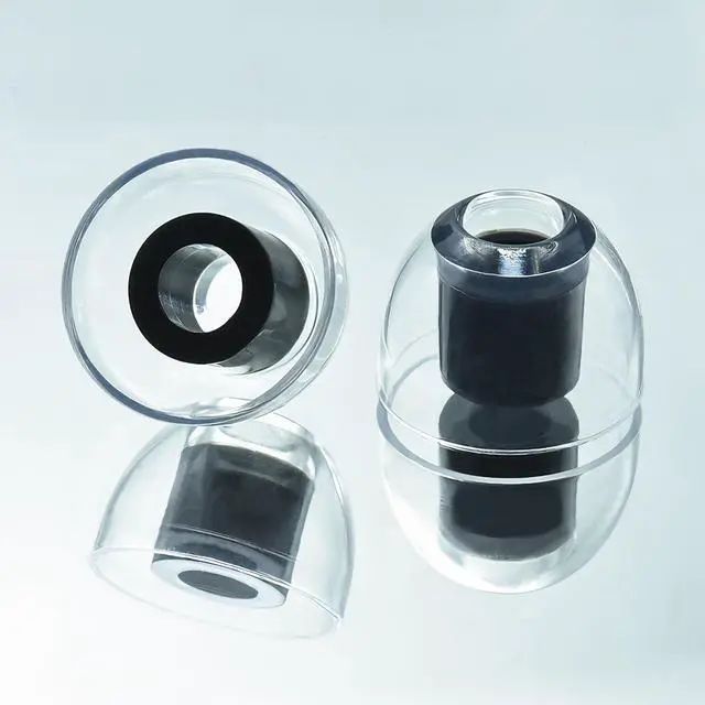 Alt view image 2 of 6 - Universal Replacement Earbuds Tips L/M/S, Hi-Fi Liquid Silicone Ear Tips | 3 Pairs Anti-Slip Comfort Tips, Enhanced Bass & Noise Isolation, Fit 4mm-7mm Nozzle Wireless Earbuds, Black