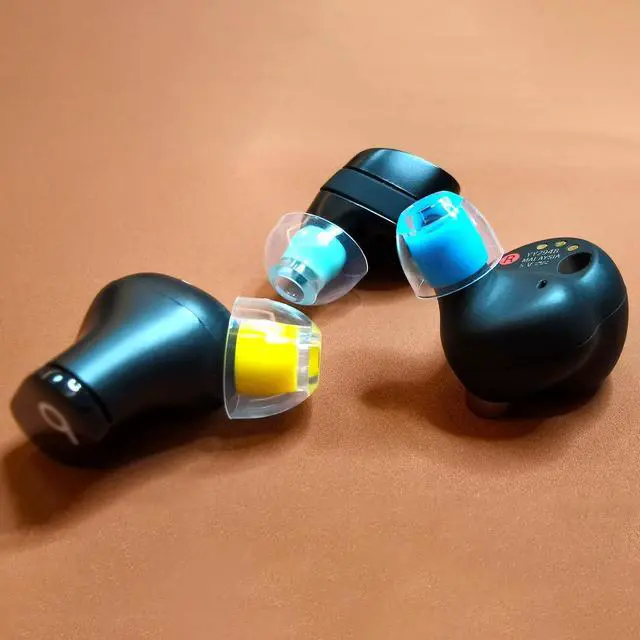 Alt view image 6 of 6 - Hi-Fi Liquid Silicone Ear Tips L/M/S, Universal Replacement Earbuds Tips | 3 Pairs Anti-Slip Comfort Tips, Enhanced Bass & Noise Isolation, Fit 4mm-7mm Nozzle Wireless Earbuds, Yellow