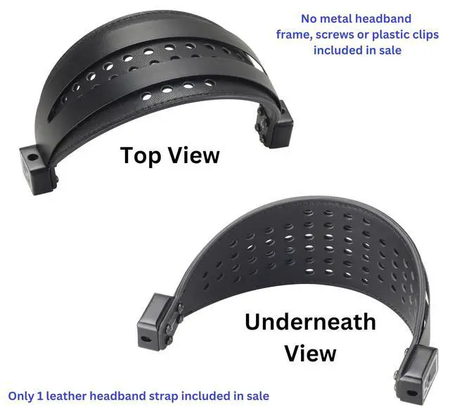 Alt view image 7 of 7 - AHG Premium Sheepskin Ear Pads and Cowhide Headband Strap Compatible with Audeze LCD Headsets (Black) | FlexiSoft Foam