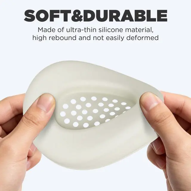 Alt view image 4 of 6 - Silicone Earpads Case Cover for Sony ULT WEAR,Anti-Scratch Washable Earpads Case for Sony ULT WEAR Bluetooth Headphones Accessories Soft Silicone Protective Pads Cover (Beige)