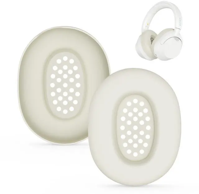 Main image of Silicone Earpads Case Cover for Sony ULT WEAR,Anti-Scratch Washable Earpads Case for Sony ULT WEAR Bluetooth Headphones Accessories Soft Silicone Protective Pads Cover (Beige)