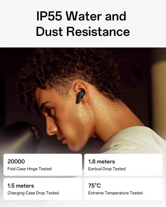 Alt view image 7 of 7 - Enco Buds3 Pro True Wireless Earbuds, Bluetooth 5.4 in-Ear Headphones Stereo, Clear Vocals, Deep Bass, 54H Playtime, 12.4mm Dynamic Driver, Personalized Equalizer, IP55, Grey