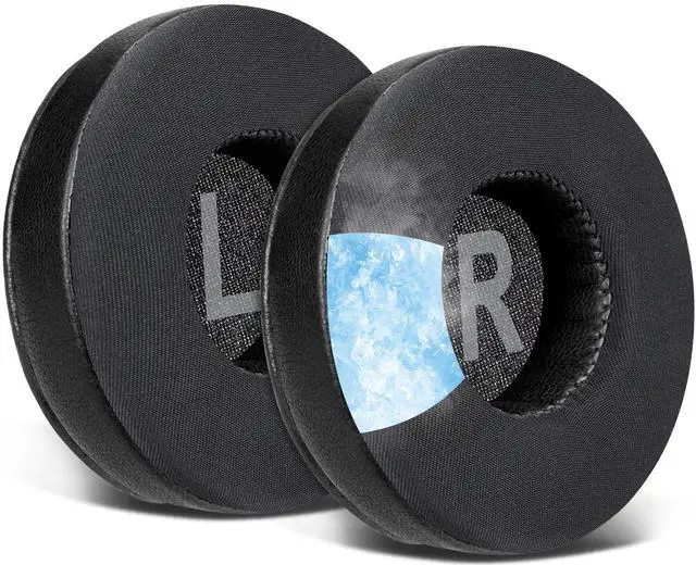 Main image of Cooling Gel Earpads Replacement for Skullcandy Cassette On-Ear Wireless Headphones, Ear Pads Cushions with Ice Silk Fabric, High-Density Foam - Black