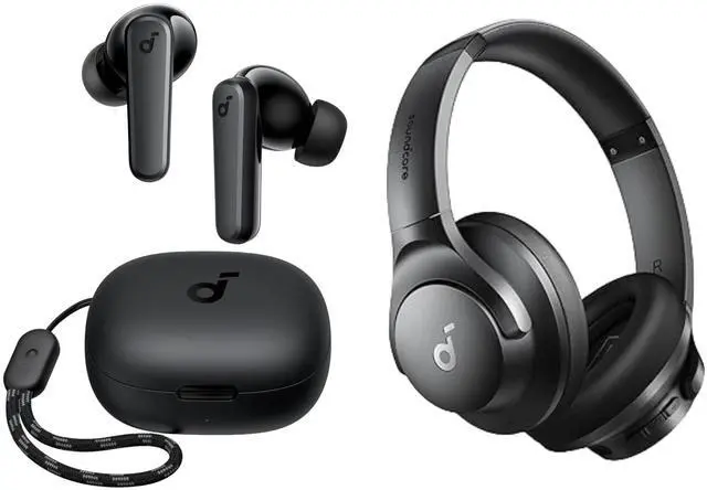 Main image of P20i True Wireless Earbuds & Q20i Hybrid Active Noise Cancelling Headphones (Bundle)