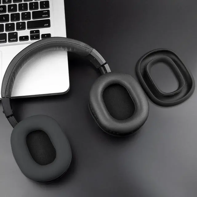 Alt view image 3 of 6 - Replacement Kit for Audio Technica ATH M40X Headphones, Ear Pads Cushions + Headband + Silicone Sweat Cover Protector (Black)