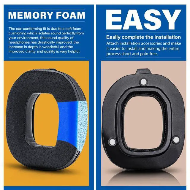 Alt view image 3 of 7 - A50 Mod Kit Gen 3 - Cooling Gel Earpads Compatible with Astro A50 Gen 3 Headset I Ear Pads/Headband/Replacement Ear Cushions/Microphone Foam - Not Suitable for A50 Gen 4 (Breathable Mesh)