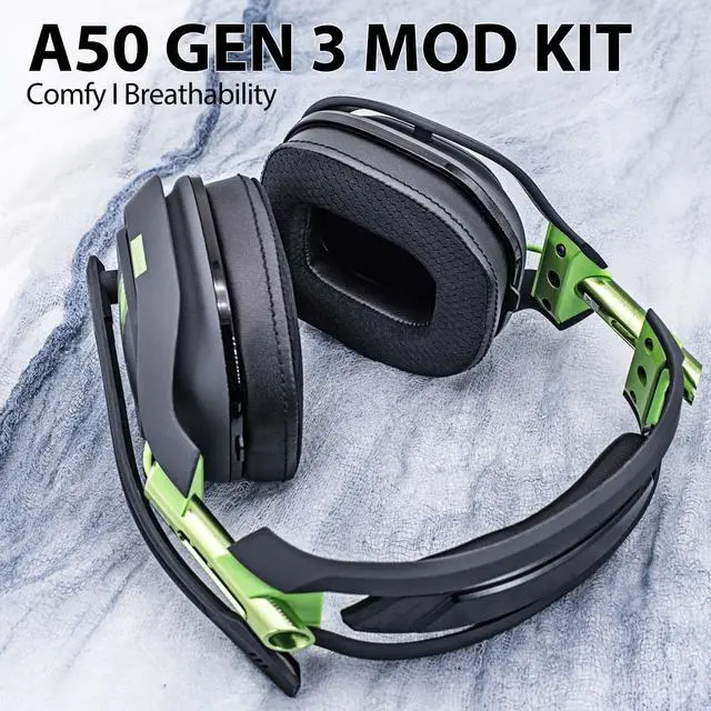 Alt view image 5 of 7 - A50 Mod Kit Gen 3 - Cooling Gel Earpads Compatible with Astro A50 Gen 3 Headset I Ear Pads/Headband/Replacement Ear Cushions/Microphone Foam - Not Suitable for A50 Gen 4 (Breathable Mesh)