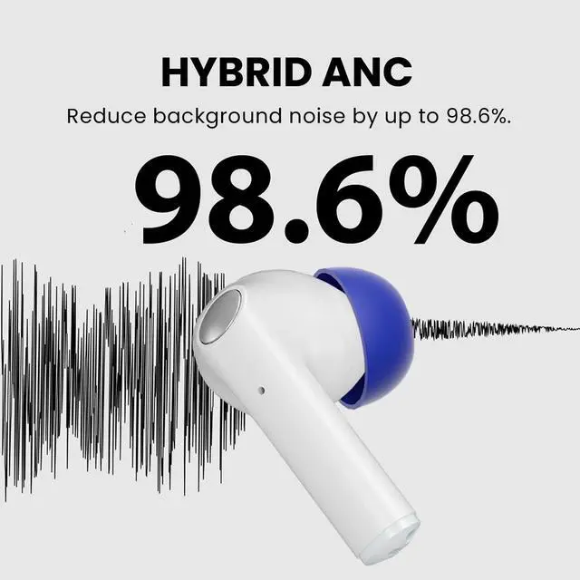Alt view image 6 of 6 - Infinity NC - Auracast Earbuds with Active Noise Cancelling | LE Audio and aptX Adaptive Bluetooth earbuds with low-latency sound, custom EQ app, and clear calls for TV, phone and PC