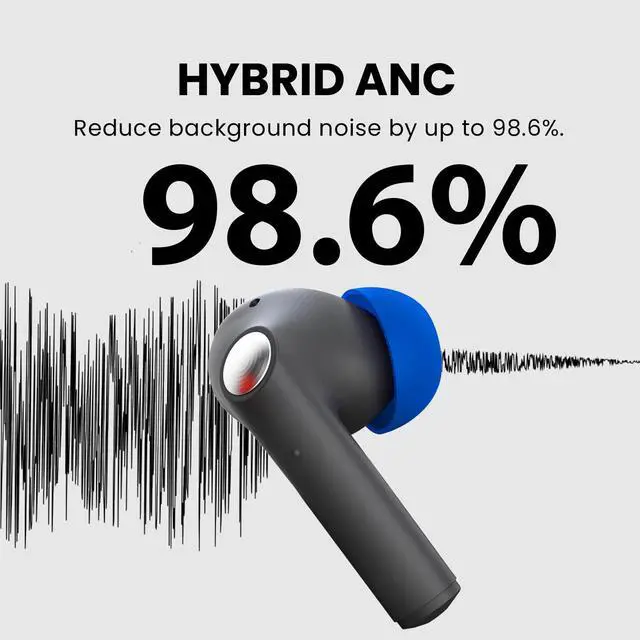 Alt view image 6 of 6 - Avantree Infinity NC - Auracast ANC Bluetooth Earbuds | LE Audio earbuds with active noise cancellation, aptX Adaptive, low latency, custom EQ app, and clear calls for TV, phone