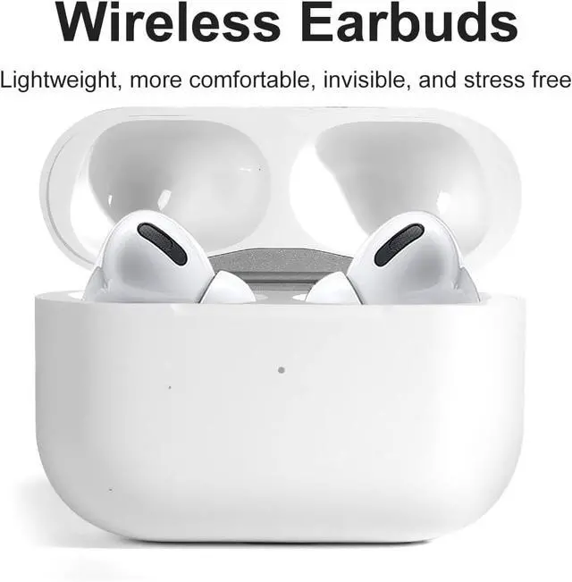 Alt view image 5 of 5 - Wireless Charging Case for AirPods Pro 1st/2nd Generation, USB C Replacement CasWireless Charging Case for AirPods Pro 1st/2nd Generation, USB C Replacement Case (White) e