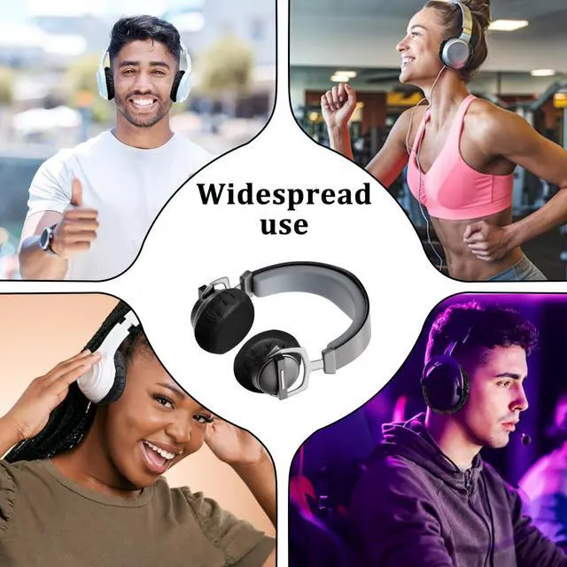 Alt view image 7 of 7 - 500 PCS Disposable Headphone Covers, 11 cm Headphone Covers Bulk Non-Woven Sanitary Fabric Earphone Cover for Libraries, Gyms, Electronics Stores, Learning, Sports and Gaming-Black