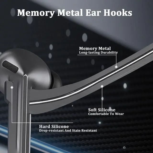 Alt view image 6 of 7 - Titanium Alloy Ear Hooks for Samsung Galaxy Buds 3 Pro & Buds 3 | Silicone Sports Ear Hooks with Anti-Lost Lanyard & 3in1 Cleaning Kit, Secure Fit for Running, Gym, Cycling & Workout, White