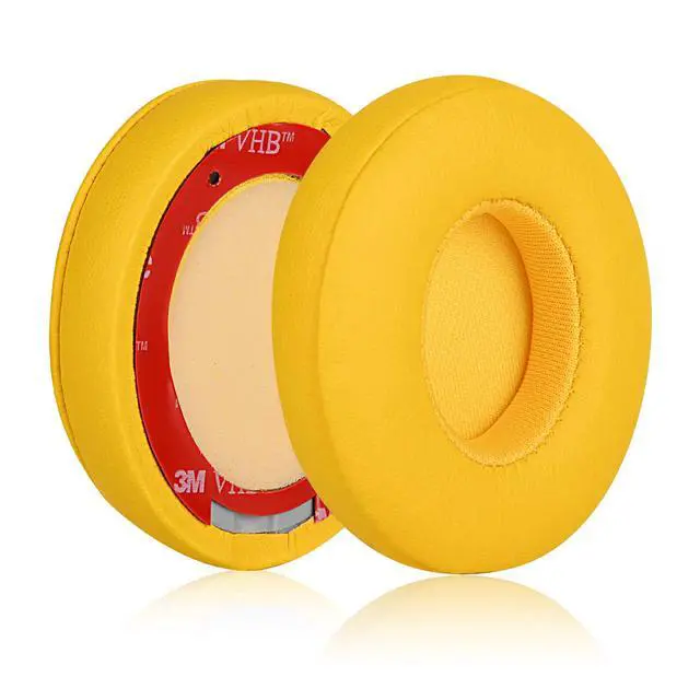 Alt view image 5 of 6 - Solo 2.0/3.0 Replacement Earpads, Memory Foam Ear Cushion Cover for Beats Solo 2.0/3.0 Wireless On Ear Headphones ONLY (Yellow)