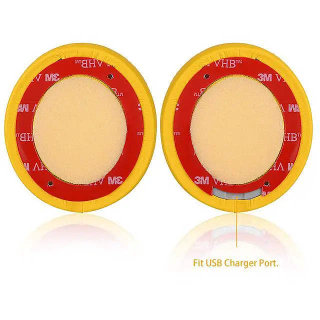 Alt view image 3 of 6 - Solo 2.0/3.0 Replacement Earpads, Memory Foam Ear Cushion Cover for Beats Solo 2.0/3.0 Wireless On Ear Headphones ONLY (Yellow)