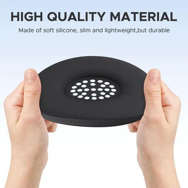 Alt view image 6 of 7 - 3 in 1 Silicone Protective Cover Compatible with Beats Solo 4 Headphones,Anti-Scratch Shockproof Earpads Cover/Shell Cover/Headband Cover,Soft Silicone Protector Accessories (Black)