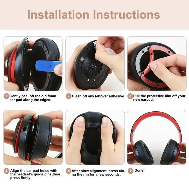 Alt view image 7 of 7 - Replacement Ear Pads Cover Compatible with Beats Studio Pro Over-Ear Headphone, Moon Ear Pads Cushions