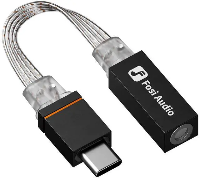 Main image of D2 USB C to 3.5mm Audio Adapter Dongle, DAC Amp for IM4 Wired IEM Earbuds, Headphone Jack Adapter with Mic Support, Type C Male to 3.5mm Female, 32bit/384kHz