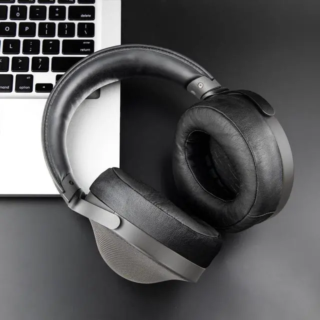 Alt view image 7 of 7 - Replacement Earpads for Sony MDR-Z1R (MDRZ1R) WW2 Signature Hi-Res Headphones, Ear Pads Cushions with Soft Protein Leather - Black