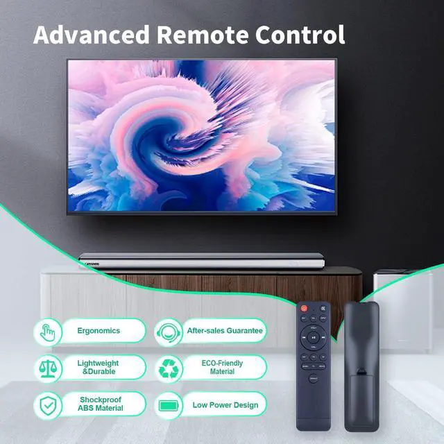 Alt view image 3 of 7 - New Sound Bar Replacement Remote Control for Wohome S11 S29 Soundbar