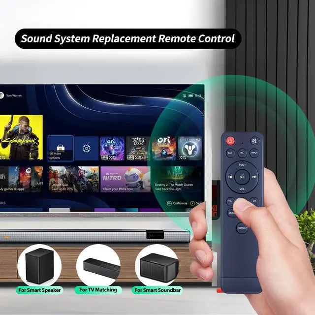 Alt view image 2 of 7 - New Sound Bar Replacement Remote Control for Wohome S11 S29 Soundbar