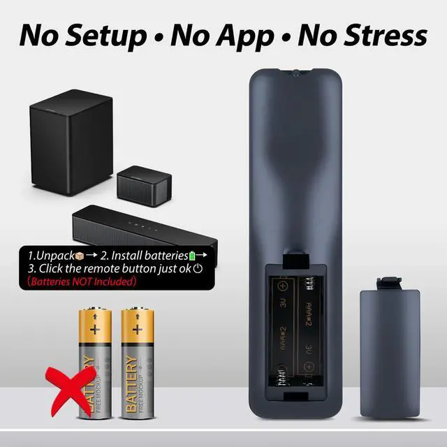 Alt view image 6 of 7 - New Sound Bar Replacement Remote Control for Wohome S11 S29 Soundbar