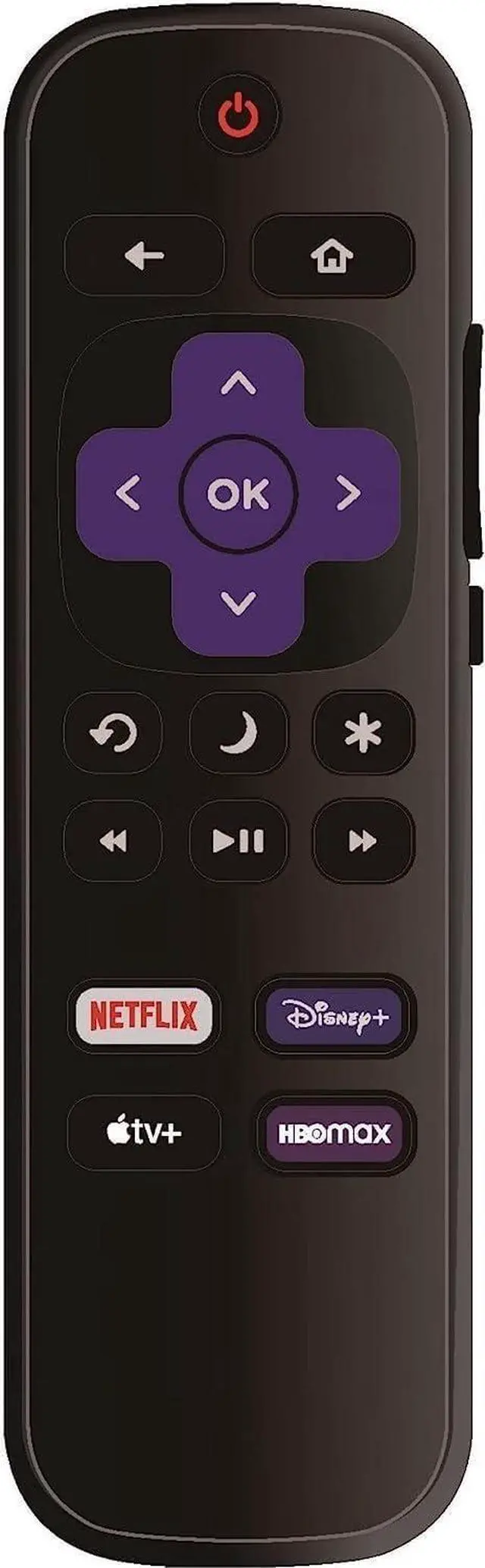 Main image of OEM Replacement Remote Control fits for All Onn. Roku TV Smart 4K Ultra HDTV with 4 Shortcut APP Keys - Netflix, Disney Plus, Apple TV+, and HBO Max Buttons