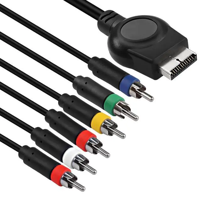 Alt view image 3 of 6 - PS3 PS2 Component AV Cable,HD Audio Video Cable 5RCA YPbPr Component + RCA Video Audio Cable for PS2/PS3 Console - 1.8M, Black