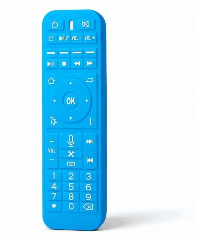 Main image of RC-200 Remote Control for S5 S6 S7 PRO MAX Ultra, Black with Blue Silicone Protective Cover, Voice Control, Numeric Keypad (Remote case)