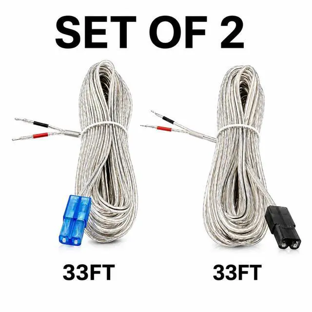 Alt view image 6 of 6 - Speaker Wire Cables for Samsung Home Theater Series SWA - 9500S 9000 8500S 8000S 7000 6000 5000 4000 3000 HT-C HT-BD HT-FM HT-J HT-D PS-WJ (2 * 33ft)