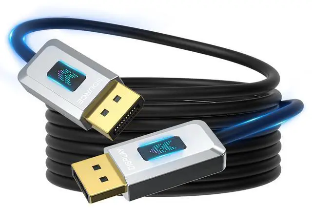 Main image of 16K DisplayPort 2.1 Cable 40Gbps Display Port Cord 10FT/3M | DP 2.1 Cable Support HDR/HDCP/DSC 1.2a, FreeSync G-Sync for Gaming Monitor 5090 7900XTX