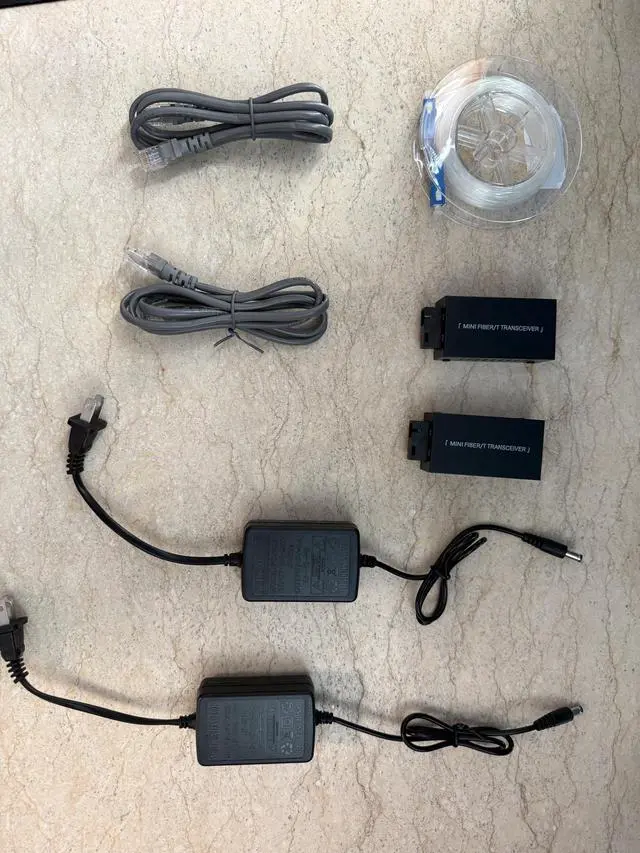Alt view image 2 of 6 - MINI Home Fiber PackageRJ45/fiber Converter/Invisible Optical fibers | Almost Invisible Wired Connection/0.9mm diameter is smaller than some door gap/High speed and stable to 1000mbps/ Easy DIY